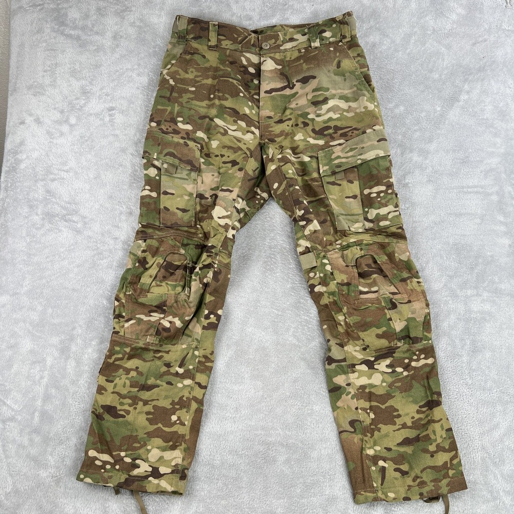 US Army OCP Multicam Flame Resistant Knee Pad Holder Combat Pants Medium Regular